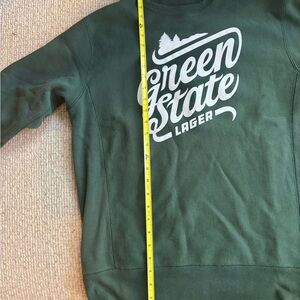 Green state lager sweatshirt zero gravity brewing beer Vermont Burlington